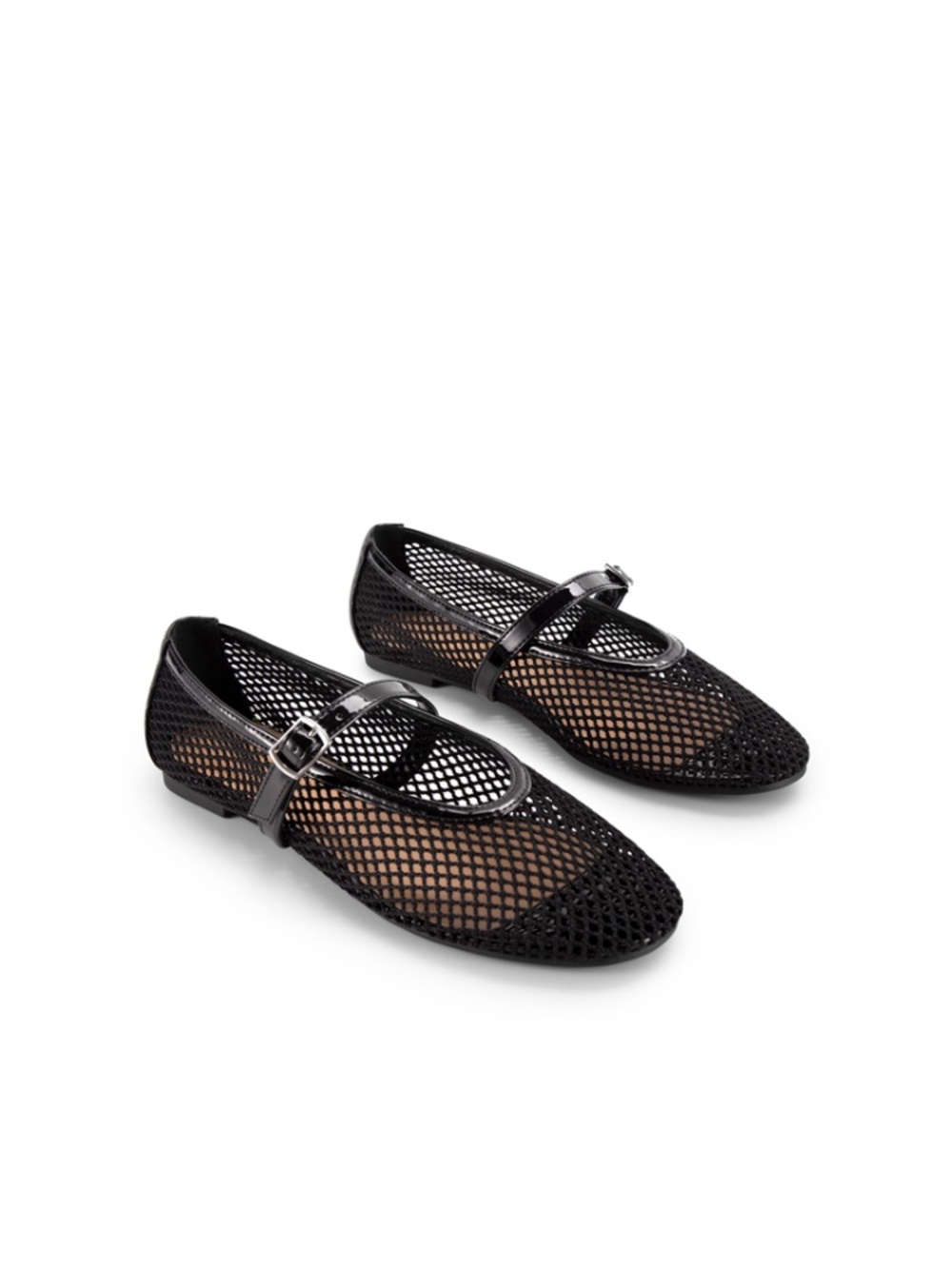 Dream Pairs Black Mesh Mary Jane Ballet Flats 6.5 Worn Once